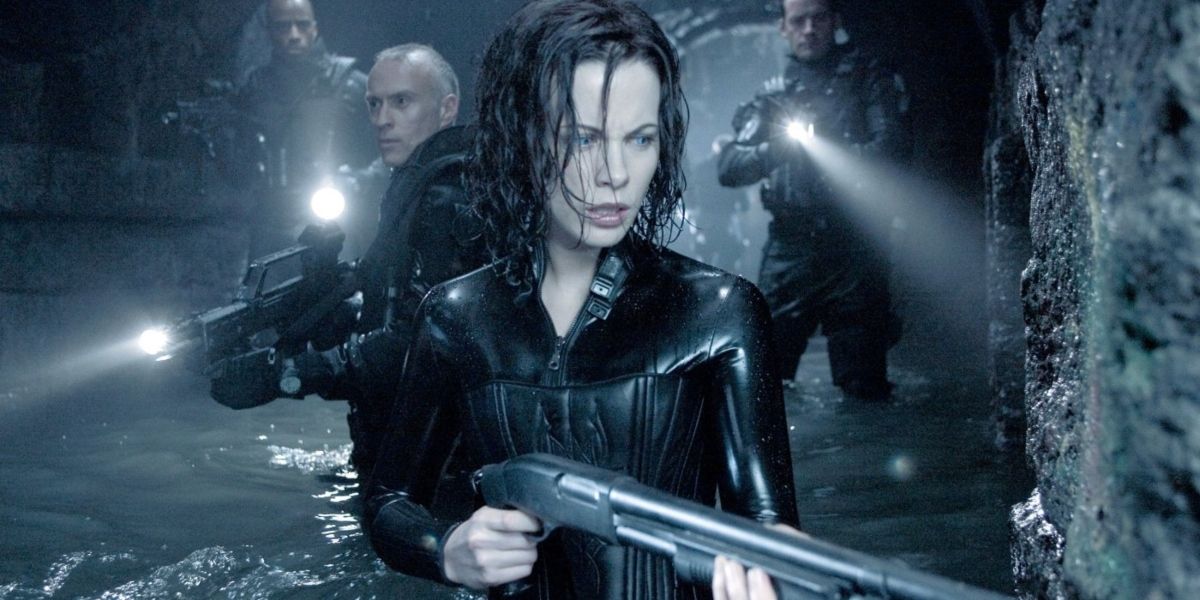 Kate Beckinsale in the movie Underworld