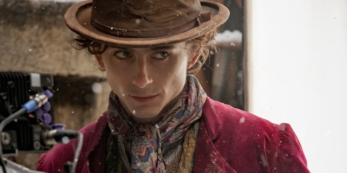 Timothée Chalamet as Willy Wonka