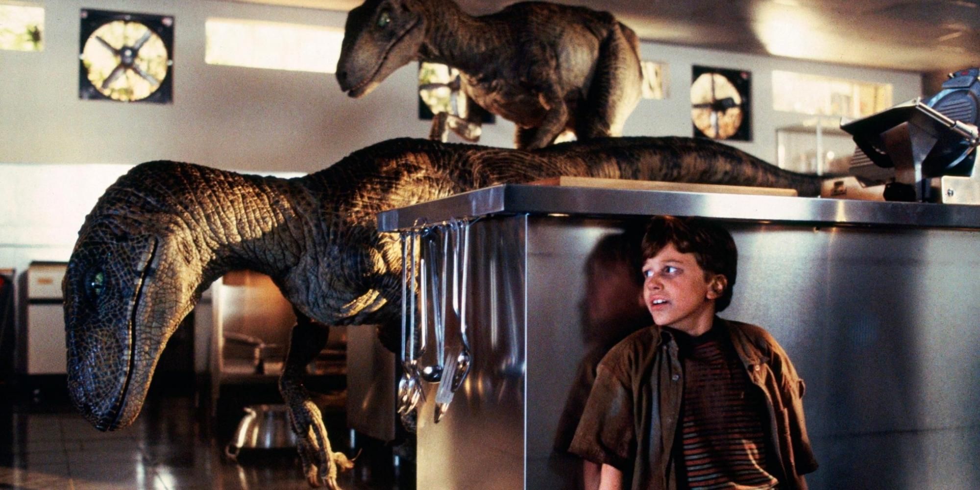 Predators in the kitchen in Jurassic Park
