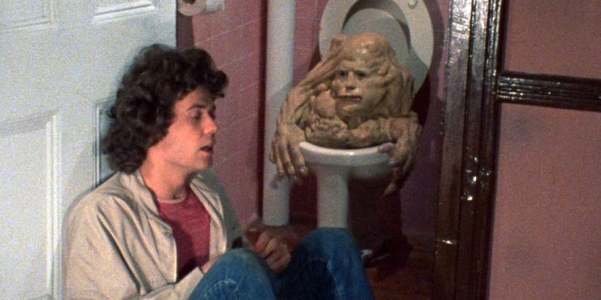 Kevin Van Hentenreek as Dwayne with Belial in Basket Case bathtub