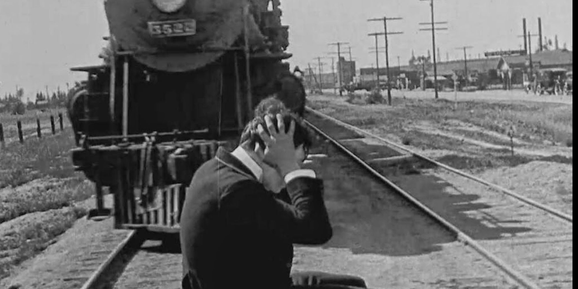one of Buster Keaton's death stunts in his 