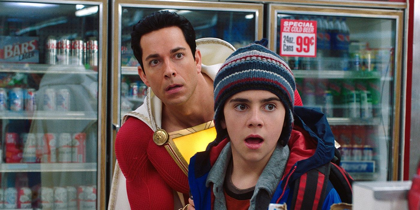 Zachary Levi and Jack Dylan Grazer in Shazam