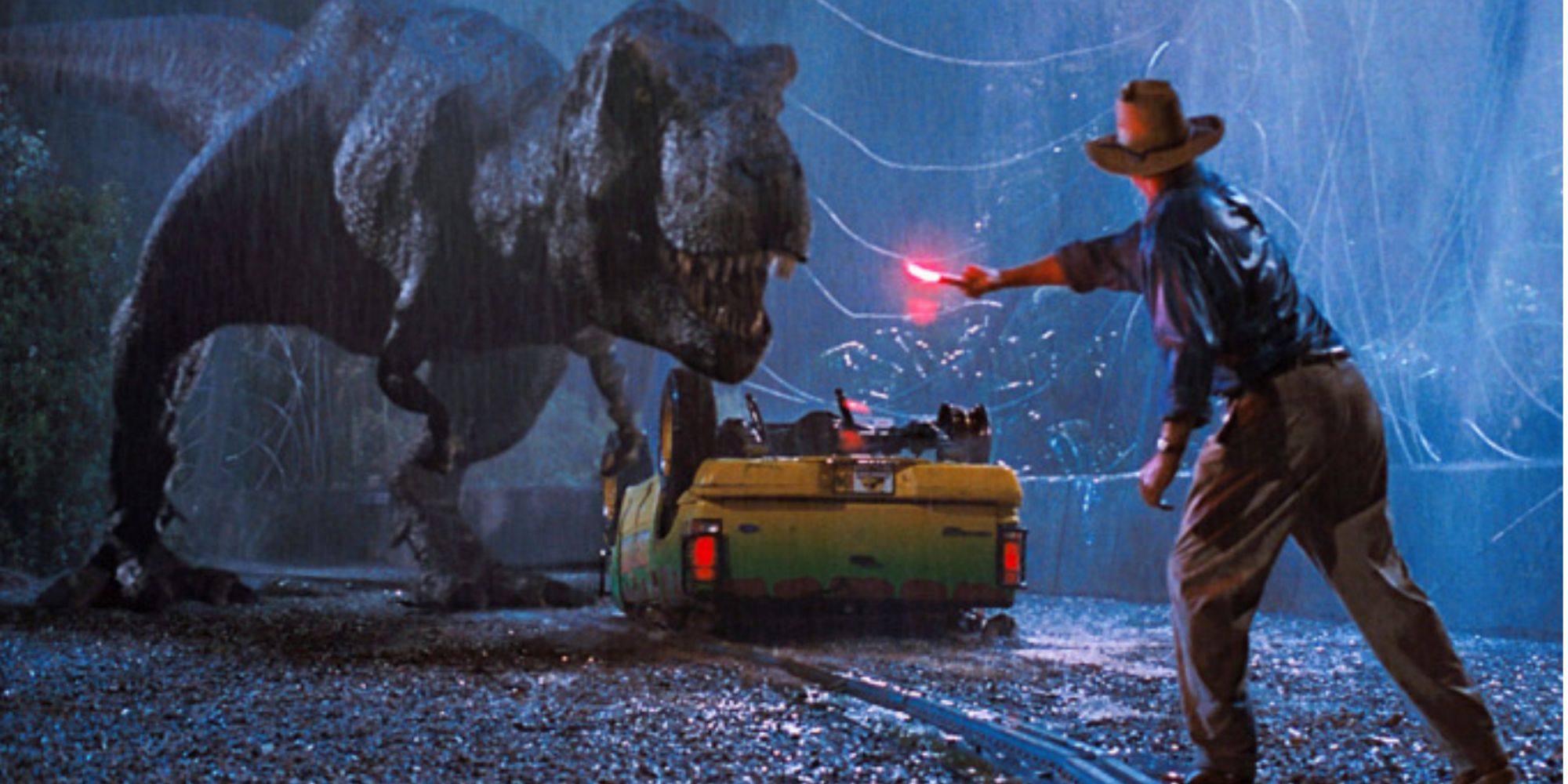 Dinosaur is about to attack Alan Grant 