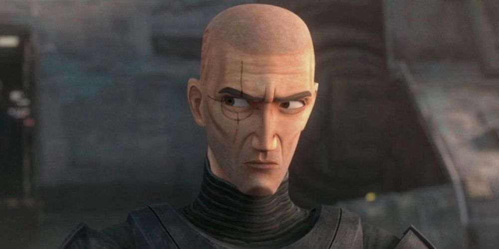 Crosshair watches as the Bad Batch leaves Kamino.