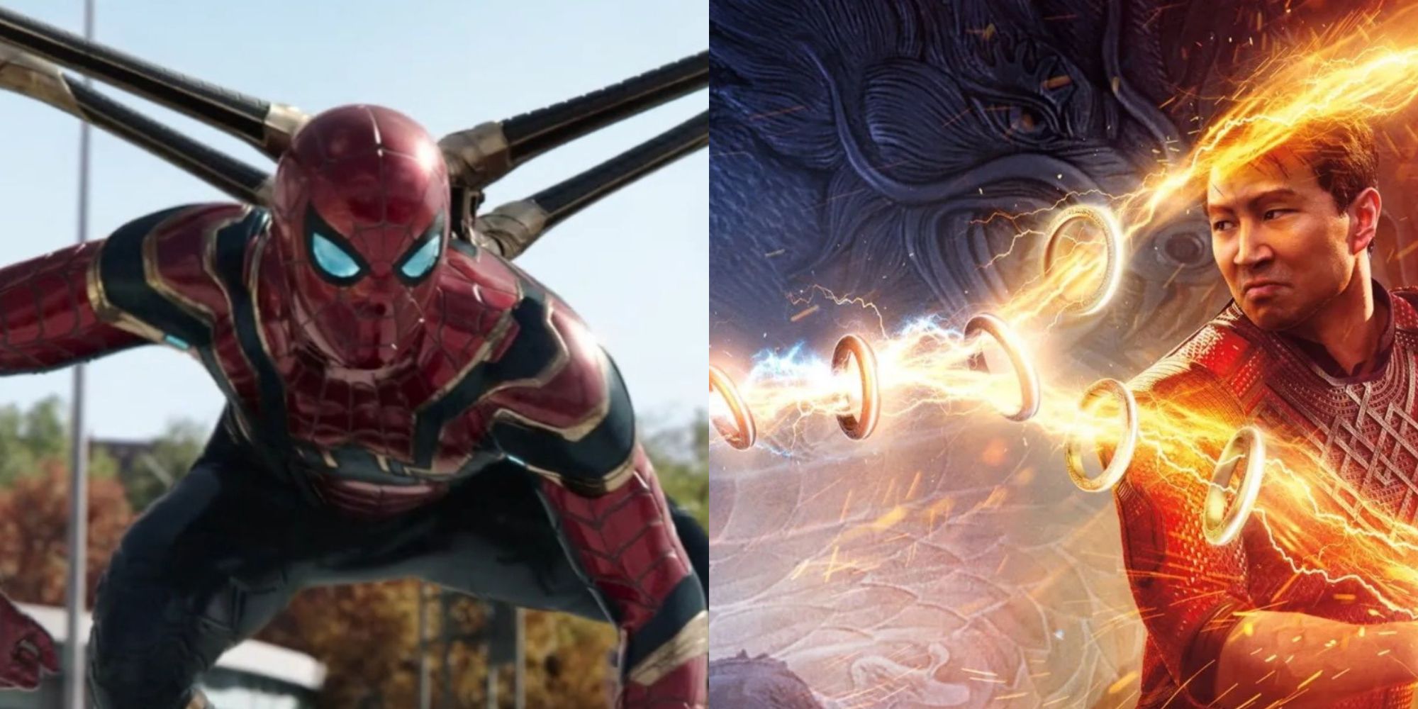 Joint photo of Spider-Man and Shang-Chi.