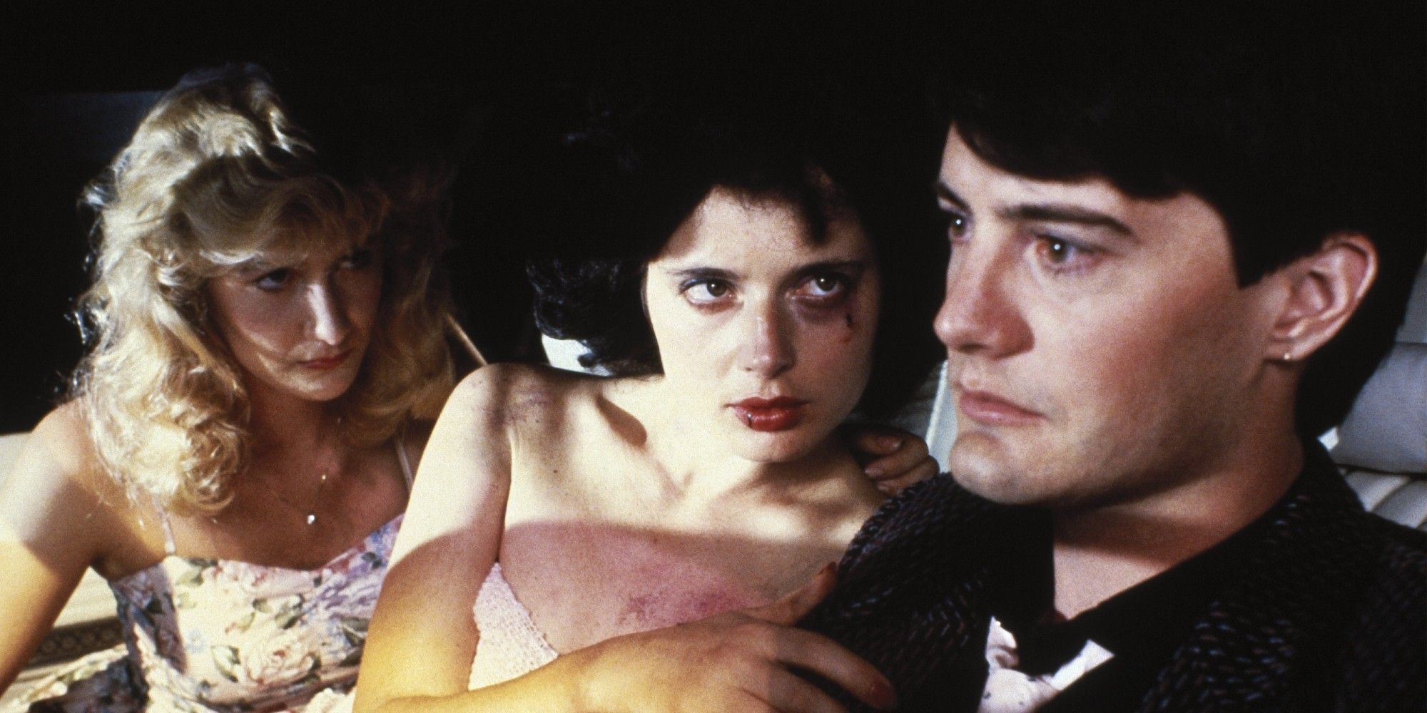 Laura Dern, Isabella Rossellini and Kyle MacLachlan in Blue Velvet