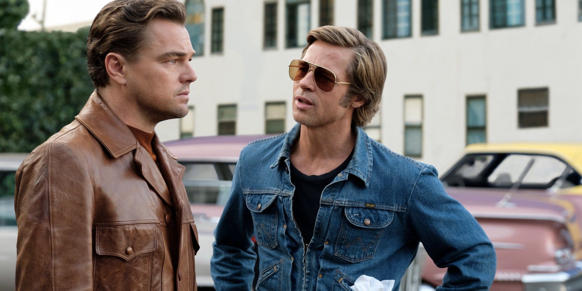 Leonardo DiCaprio and Brad Pitt in Once Upon a Time in Hollywood