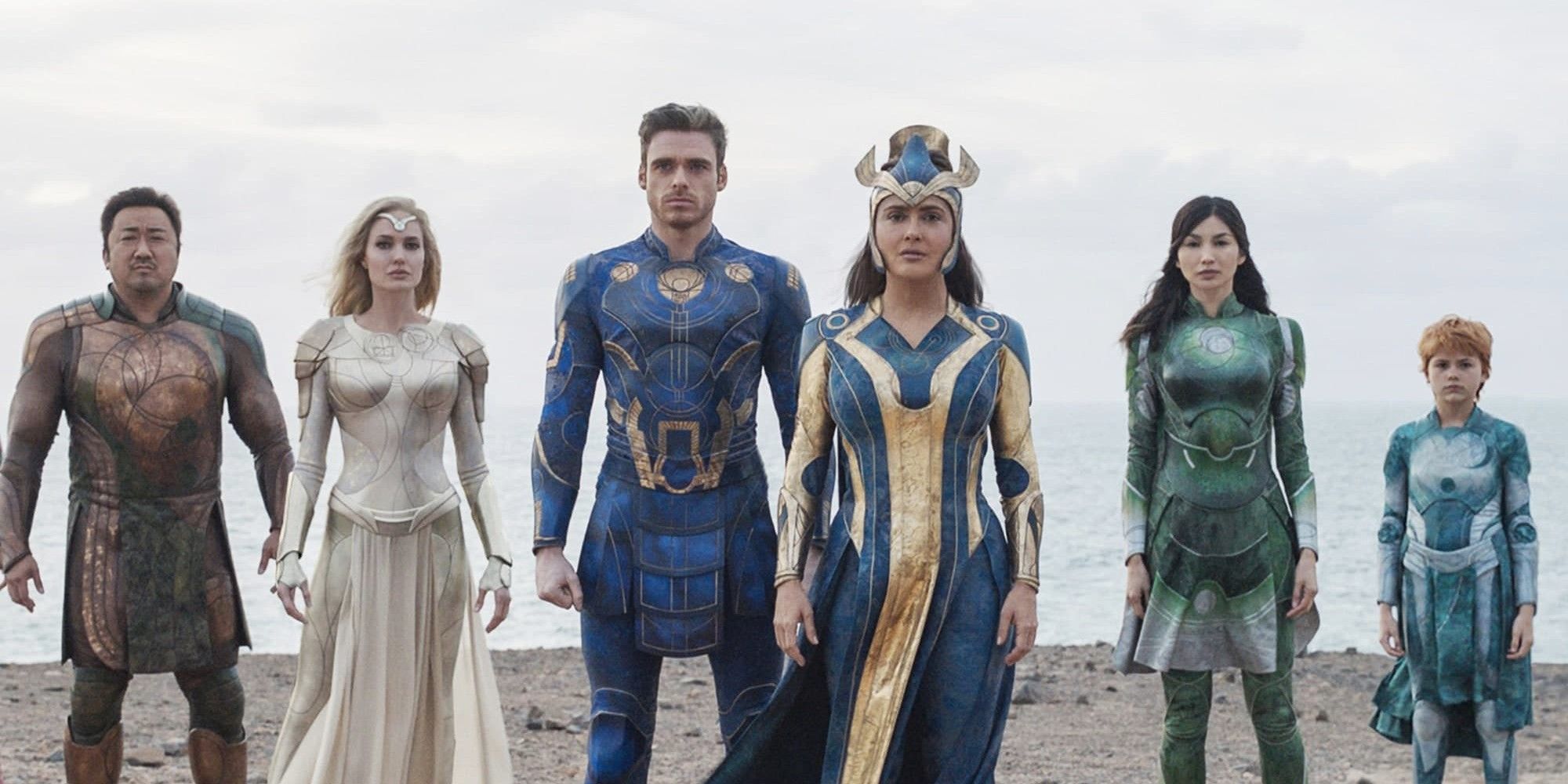 The Eternals are queuing at the beach.