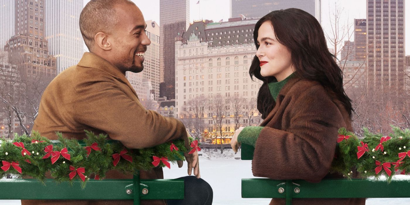 Zoey Deutch and Kendrick Sampson smile at each other