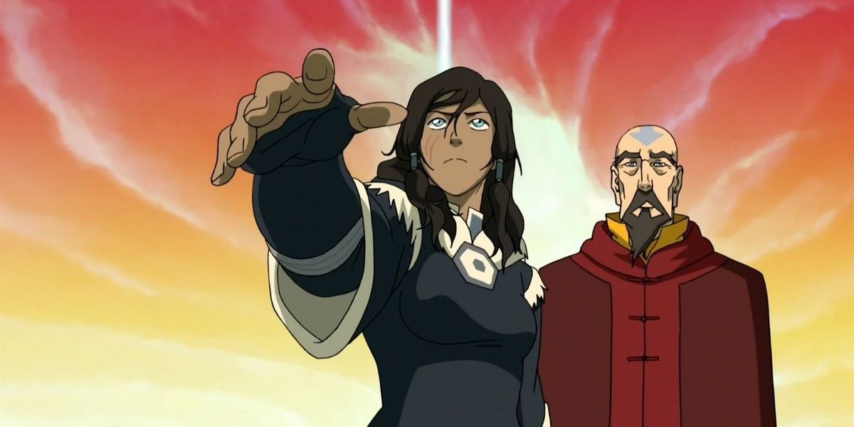 Korra and Tenzin in The Legend of Korra