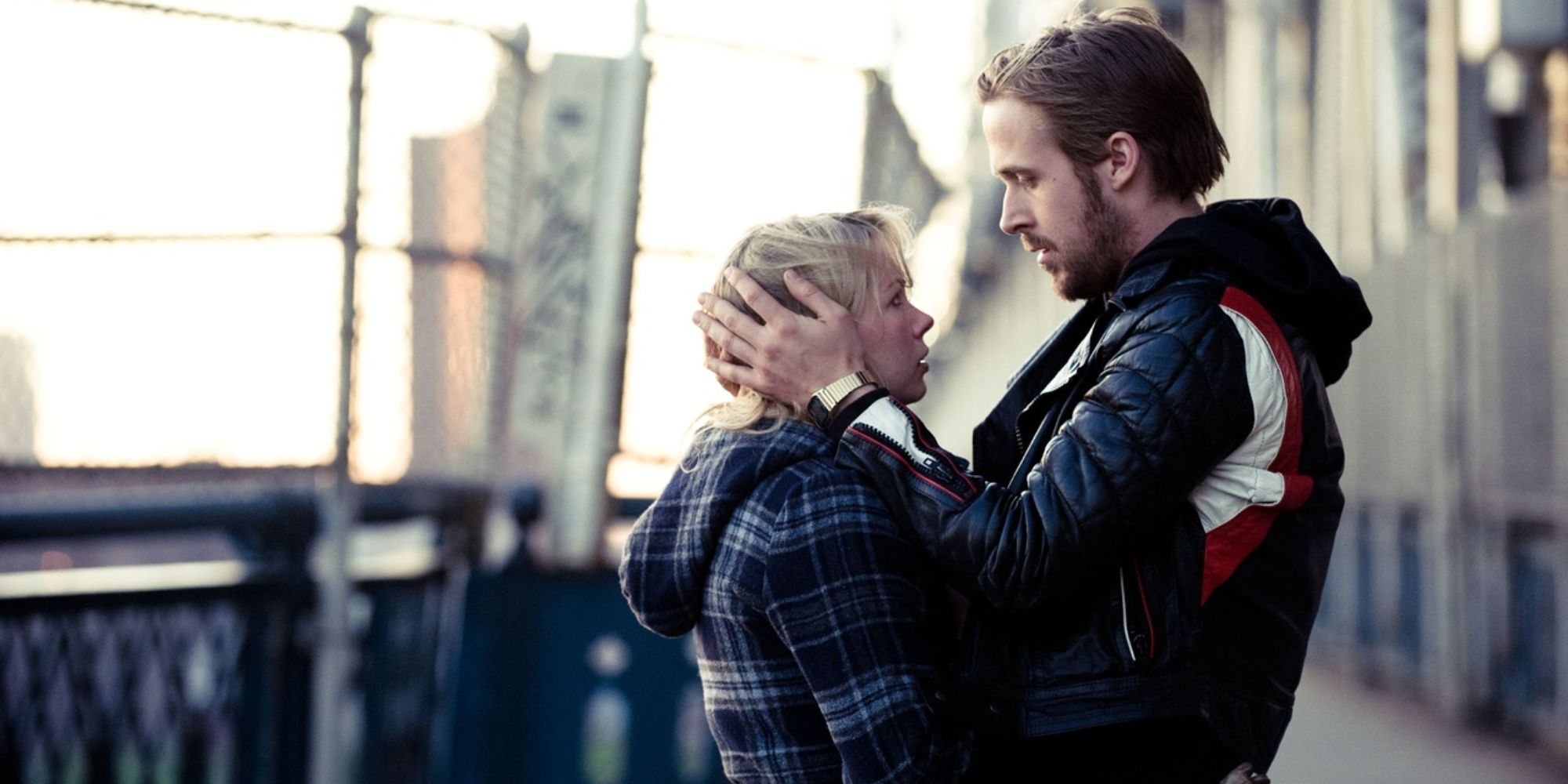 Ryan Gosling holding Michelle Williams' face in Blue Valentine.