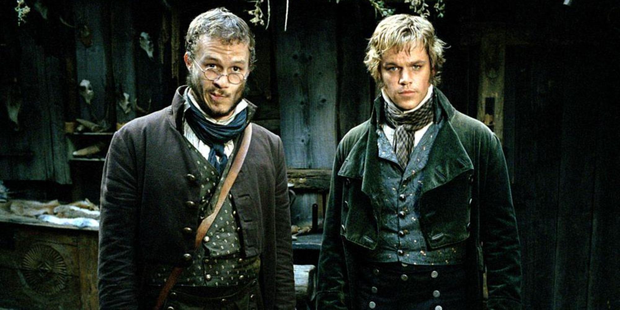 Heath Ledger and Matt Damon in The Brothers Grimm