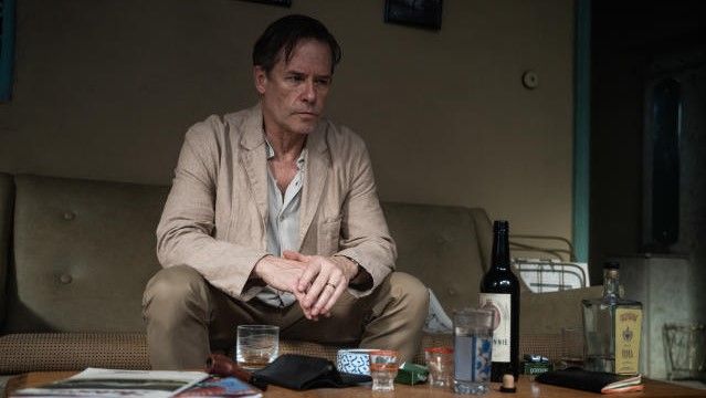 Guy Pearce as Kim Philby in A Spy Among Friends. 