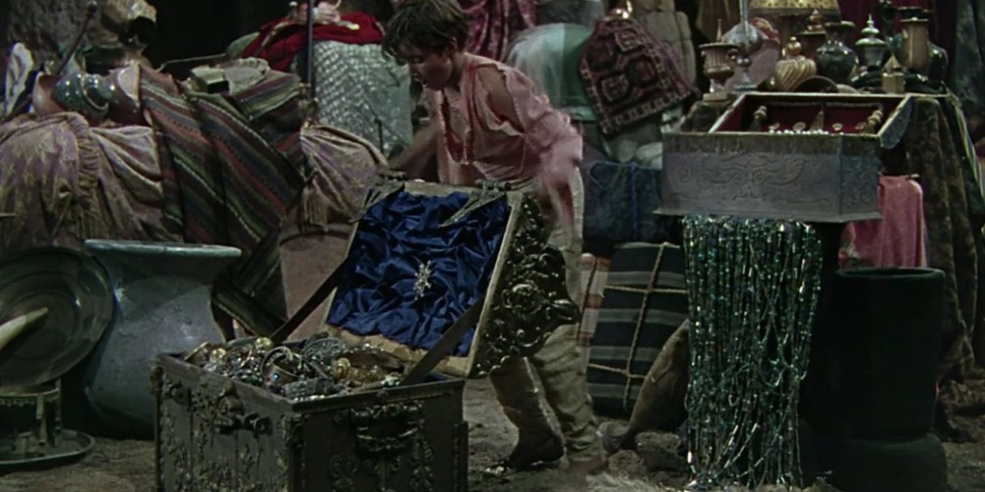 Ali Baba searches the den of thieves