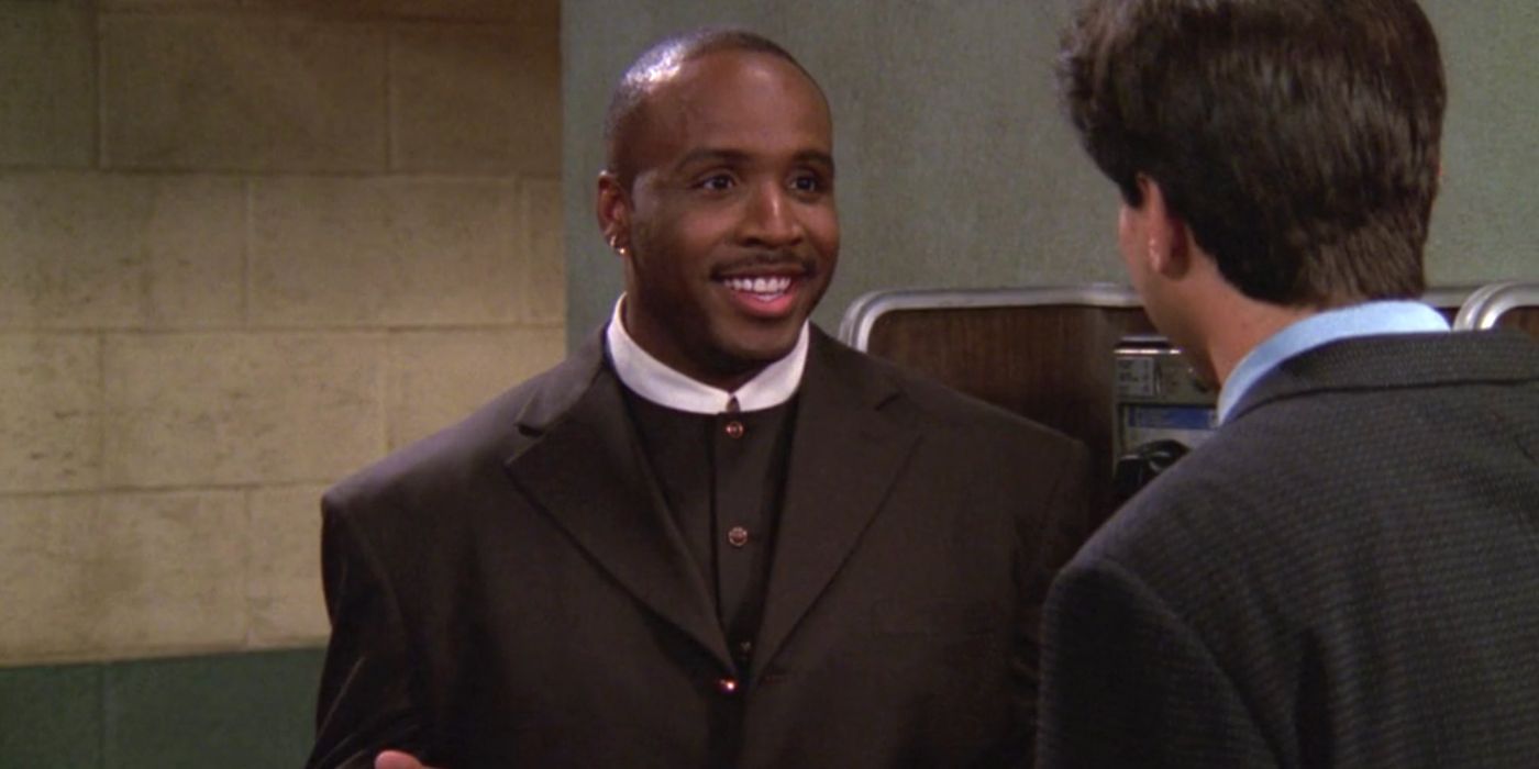Barry Bonds talking to Ray Romano in Everybody Loves Raymond.