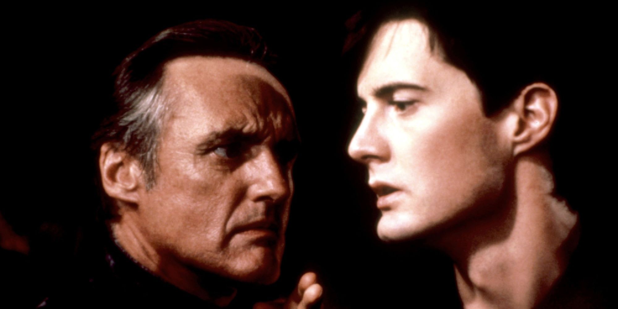 Dennis Hopper and Kyle MacLachlan in Blue Velvet (1986)