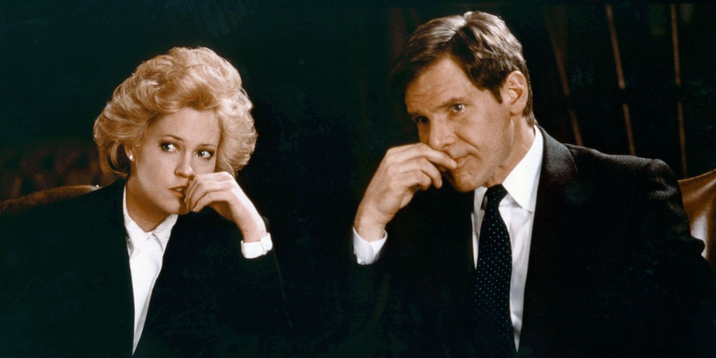 Melanie Griffith as Tess and Harrison Ford as Jack in Business Girl