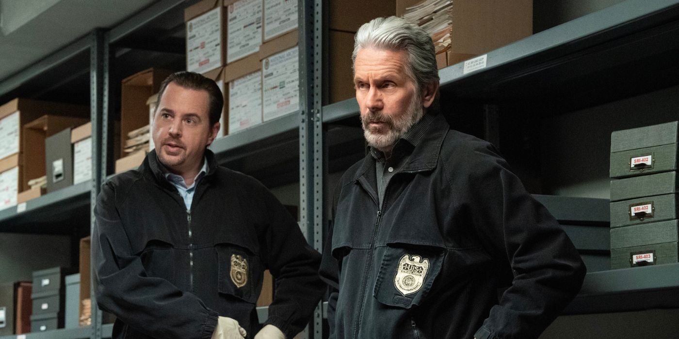 Sean Murray as Timothy McGee and Gary Gole as Alden Parker at NCIS