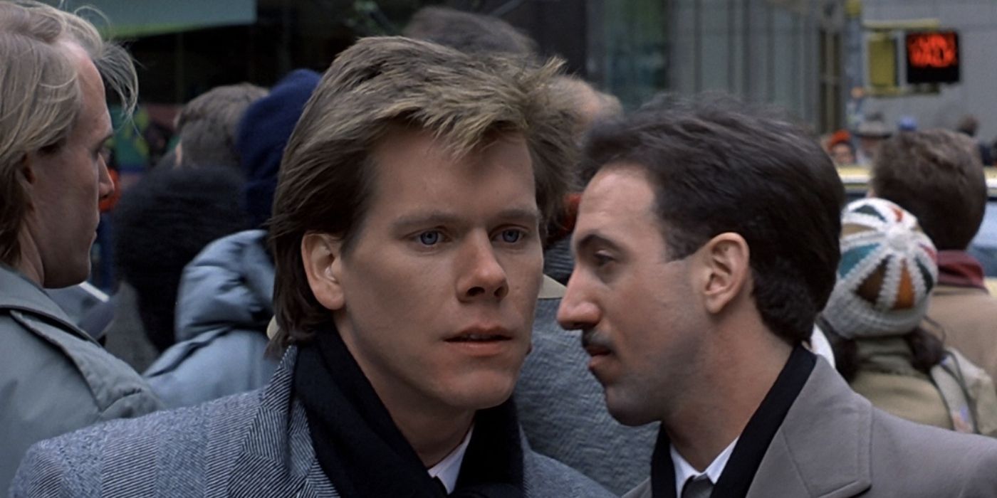 Kevin Bacon as Taxi Driver in Planes, Trains and Automobiles. 